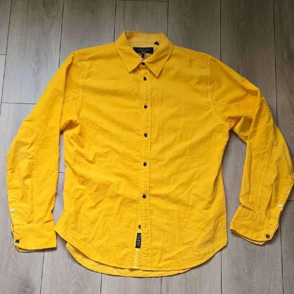 Rag & Bone Fit 2 Cotton Corduroy Button-Up Shirt Sz L - Picture 3 of 10